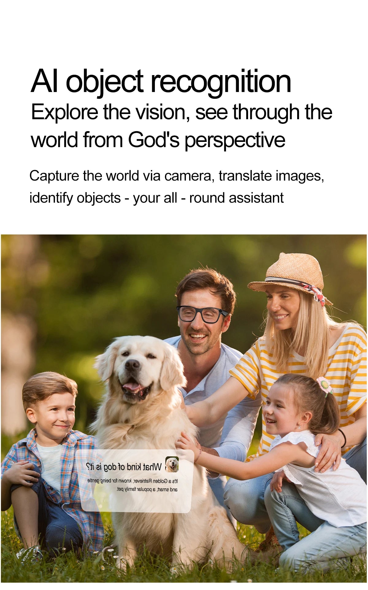 S3336 Smart Glasses with AI Translation, Video Recording, 200W Camera, and Bluetooth Calling for Men and Women