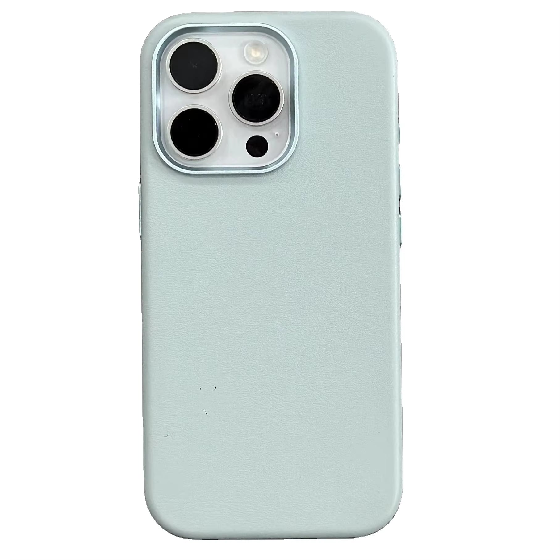 New Arrival PU Leather Case Full Cover Wrapped Vegan Leather Case with Metal Camera Frame for Iphone 16 Pro PU Magnetic Case