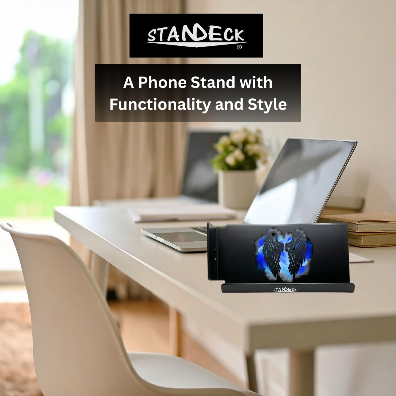 STANDECK Multi-Device Phone Stand for Desk - 14 Designer Collections - Holds Phones, Tablets, Gaming Consoles - Stable Non-Tip Base
