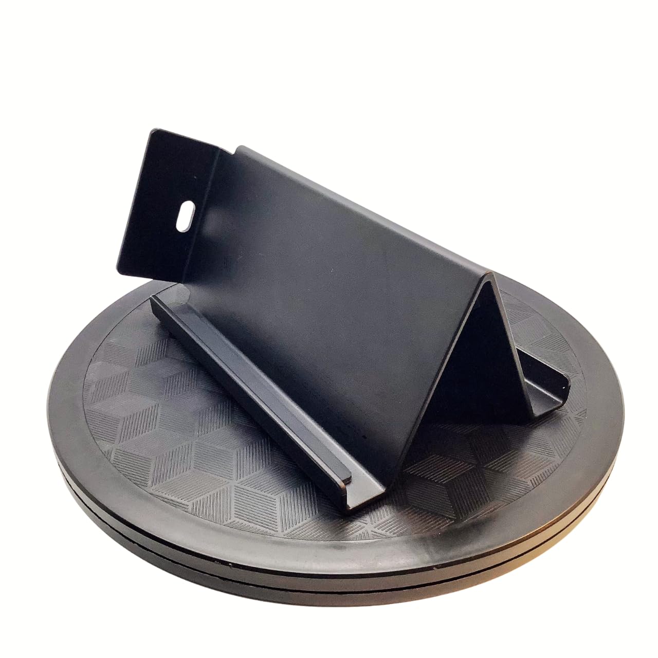 STANDECK A Modern 10 inch Turntable. Plastic, Black for multitasking and optimal viewing.