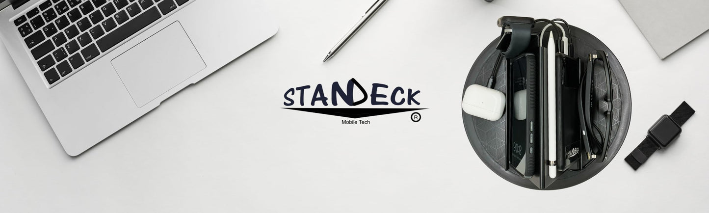 STANDECK 10" 360° Rotating Turntable Base - Universal Device Organizer for Phones, Tablets & More