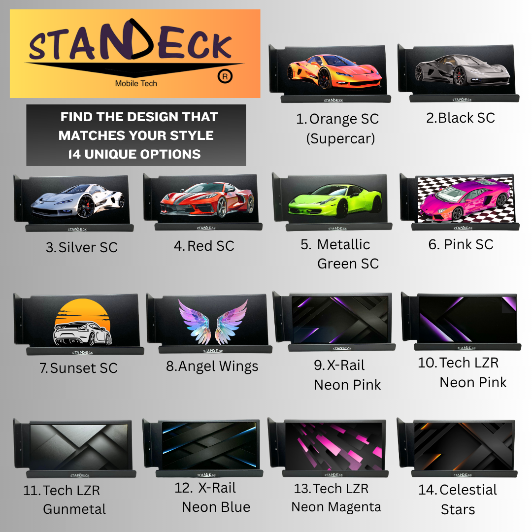 STANDECK Multi-Device Phone Stand for Desk - 14 Designer Collections - Holds Phones, Tablets, Gaming Consoles - Stable Non-Tip Base