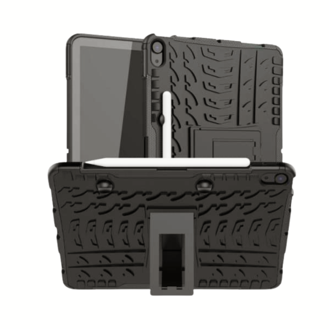 STANDECK IPAD AIR 10.9 inch, Rugged Case Shockproof W/Kickstand Black Edge