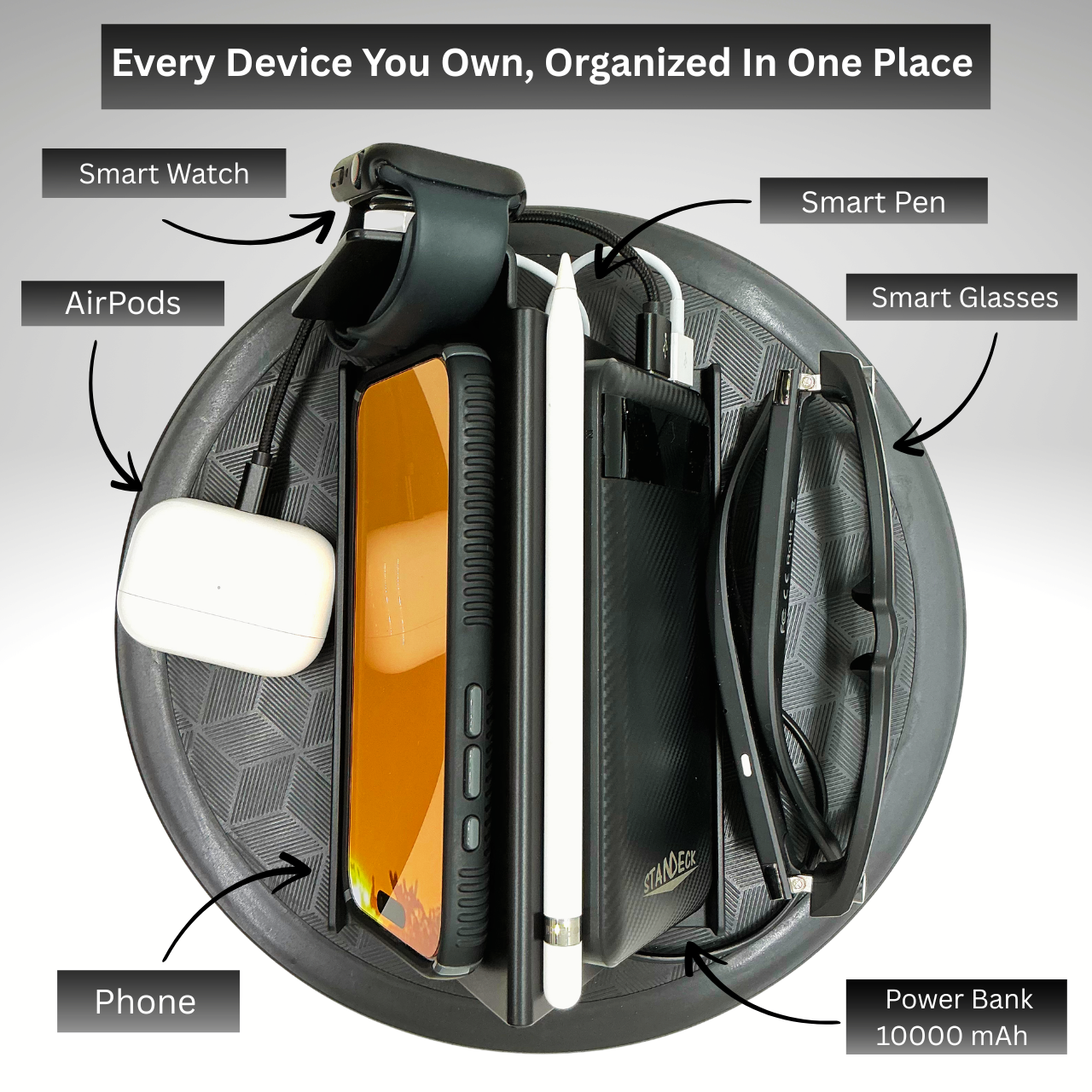 STANDECK 360° Turntable — 10-inch Rotating Display Base