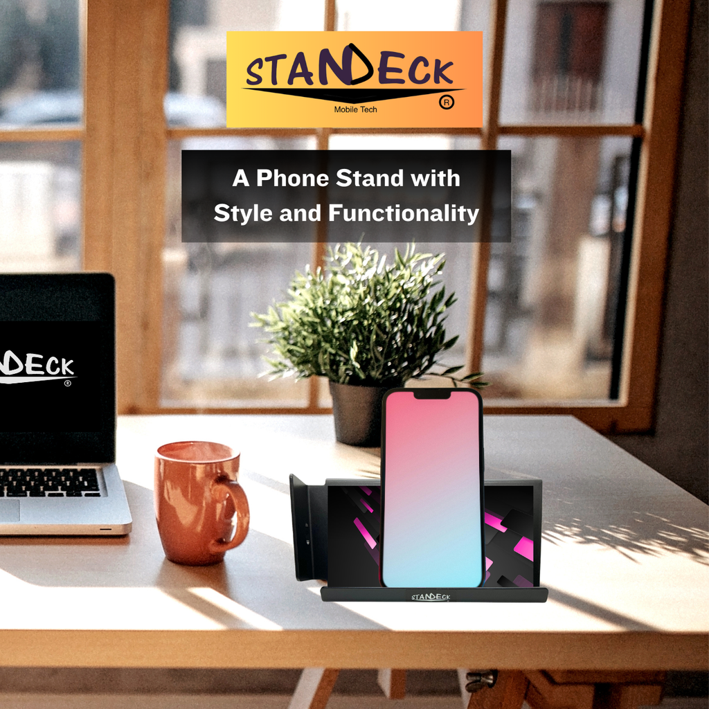 STANDECK Multi-Device Phone Stand for Desk - 14 Designer Collections - Holds Phones, Tablets, Gaming Consoles - Stable Non-Tip Base