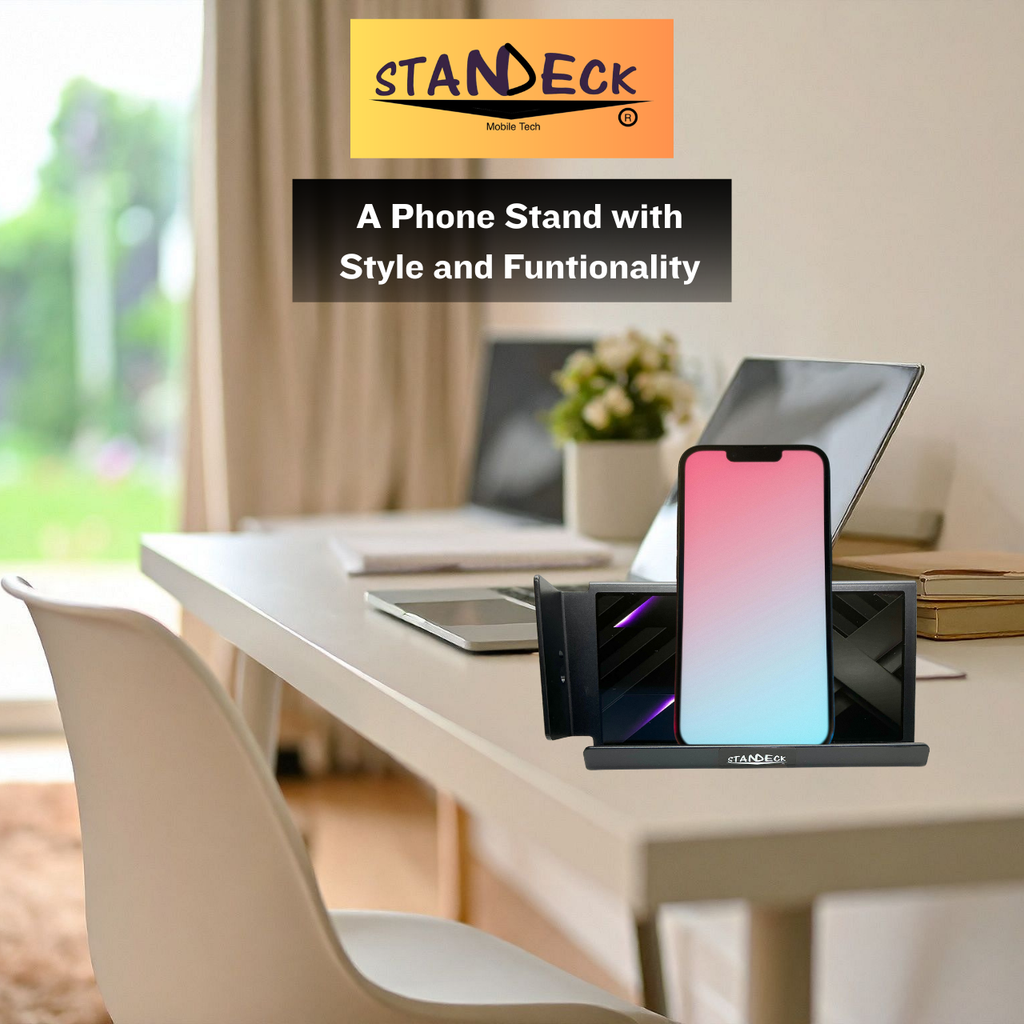 STANDECK Multi-Device Phone Stand for Desk - 14 Designer Collections - Holds Phones, Tablets, Gaming Consoles - Stable Non-Tip Base