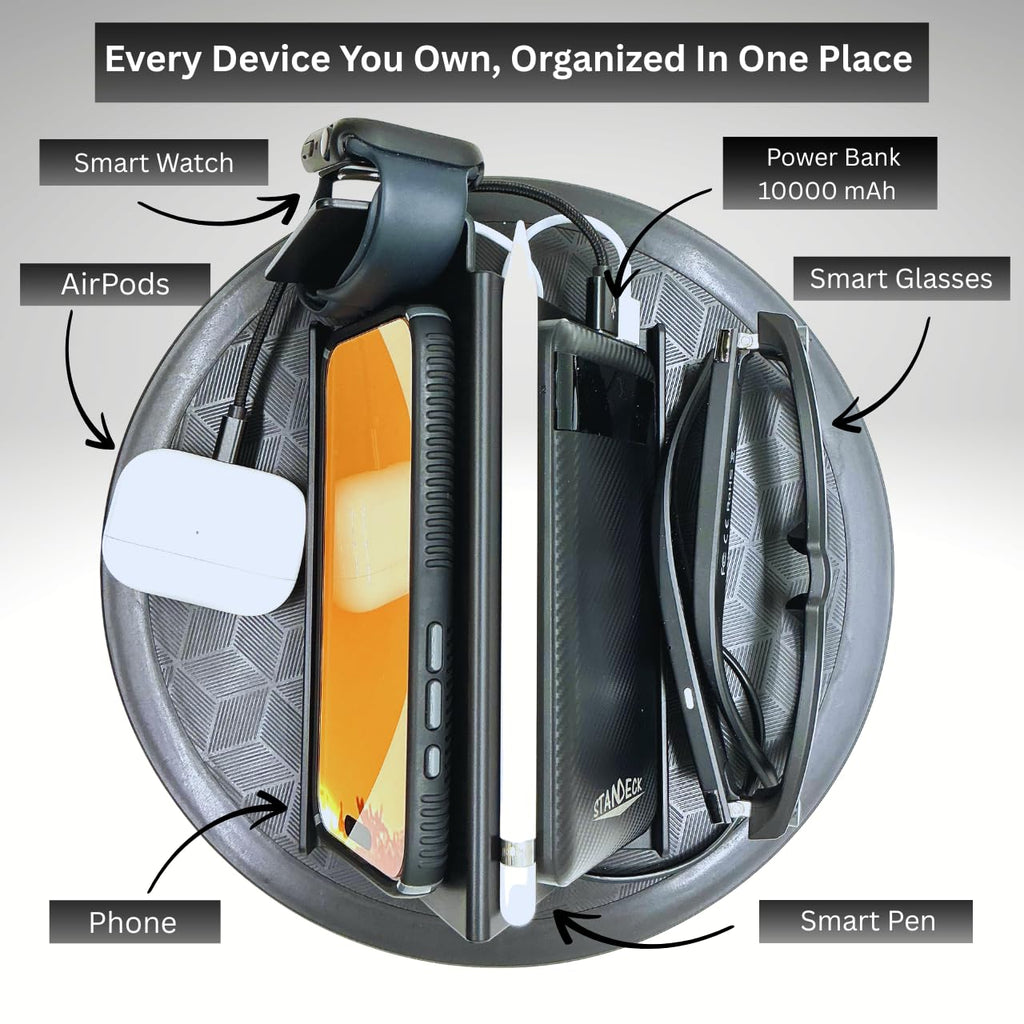 STANDECK Multi-Device Phone Stand for Desk - 14 Designer Collections - Holds Phones, Tablets, Gaming Consoles - Stable Non-Tip Base