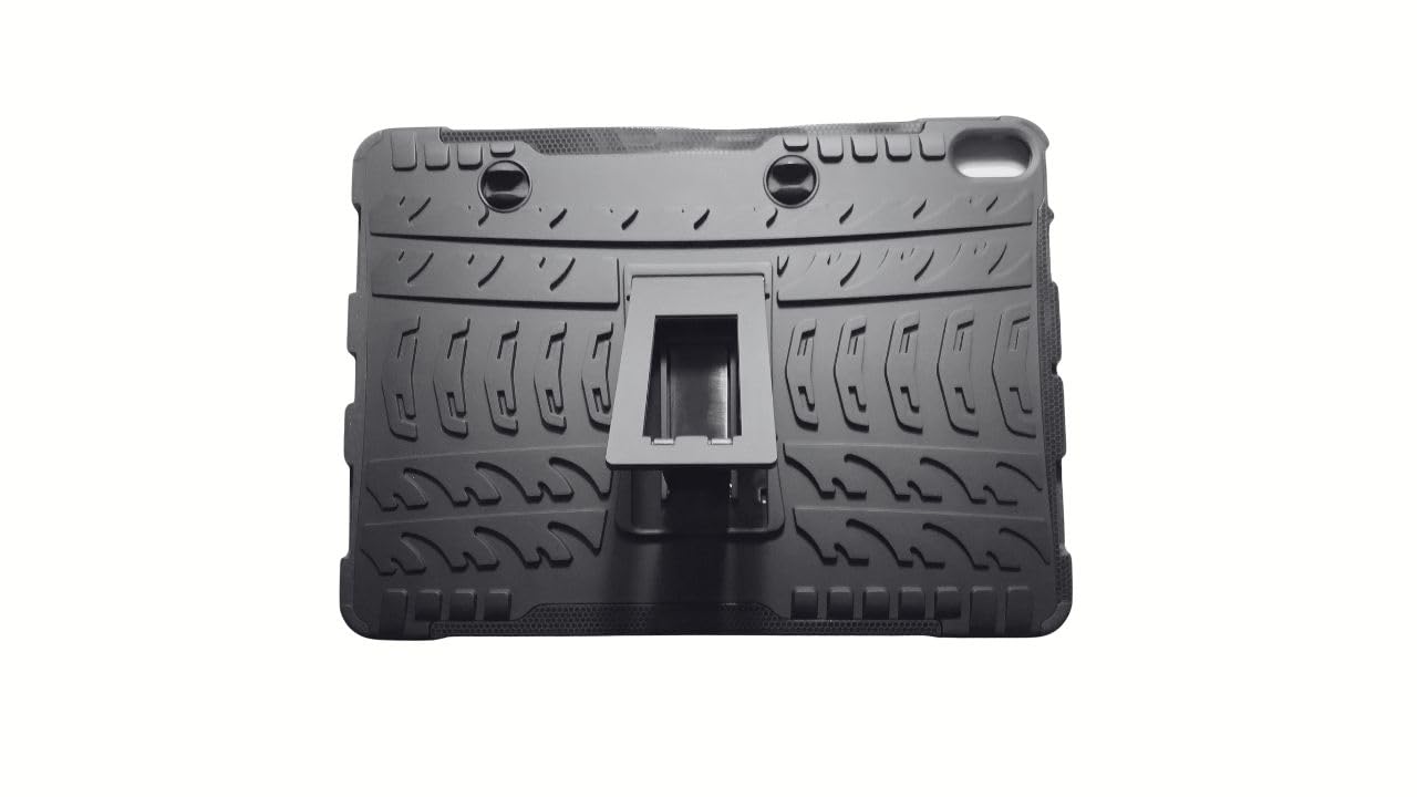STANDECK IPAD AIR 10.9 inch, Rugged Case Shockproof W/Kickstand Black Edge