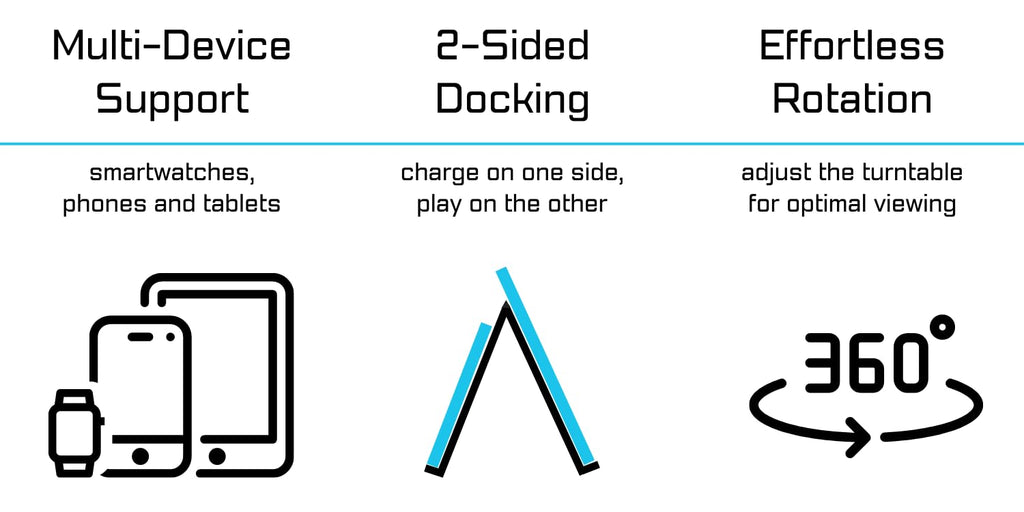 STANDECK Multi-Device Phone Stand for Desk - 14 Designer Collections - Holds Phones, Tablets, Gaming Consoles - Stable Non-Tip Base
