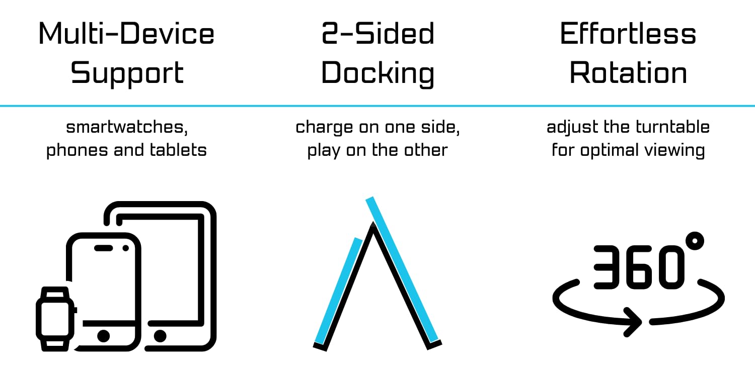 STANDECK Multi-Device Phone Stand for Desk - 14 Designer Collections - Holds Phones, Tablets, Gaming Consoles - Stable Non-Tip Base