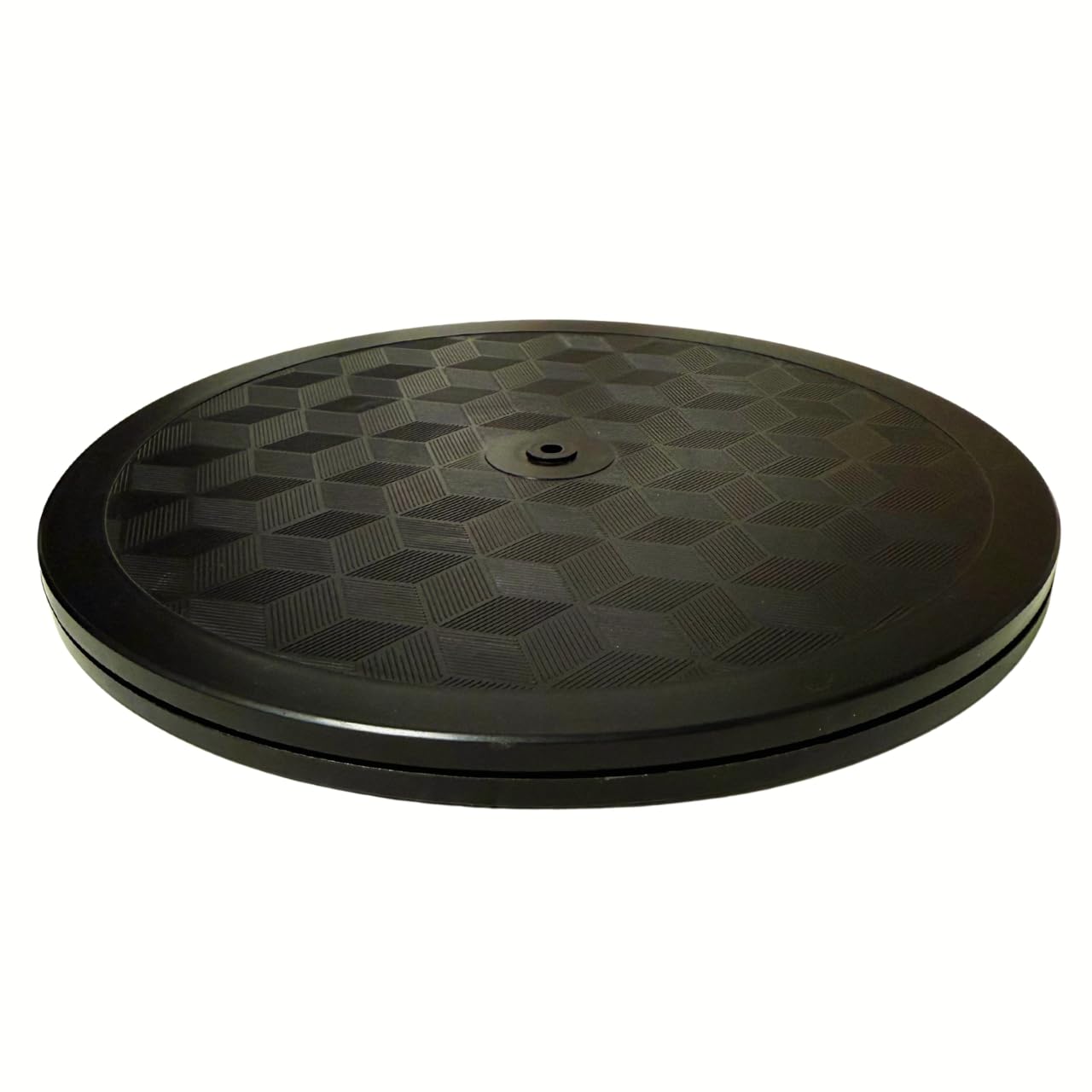 STANDECK A Modern 10 inch Turntable. Plastic, Black for multitasking and optimal viewing.